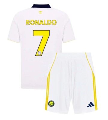 Al-Nassr Cristiano Ronaldo #7 Tredjetrøje Børn 2025-26 Kortærmet (+ Korte bukser)